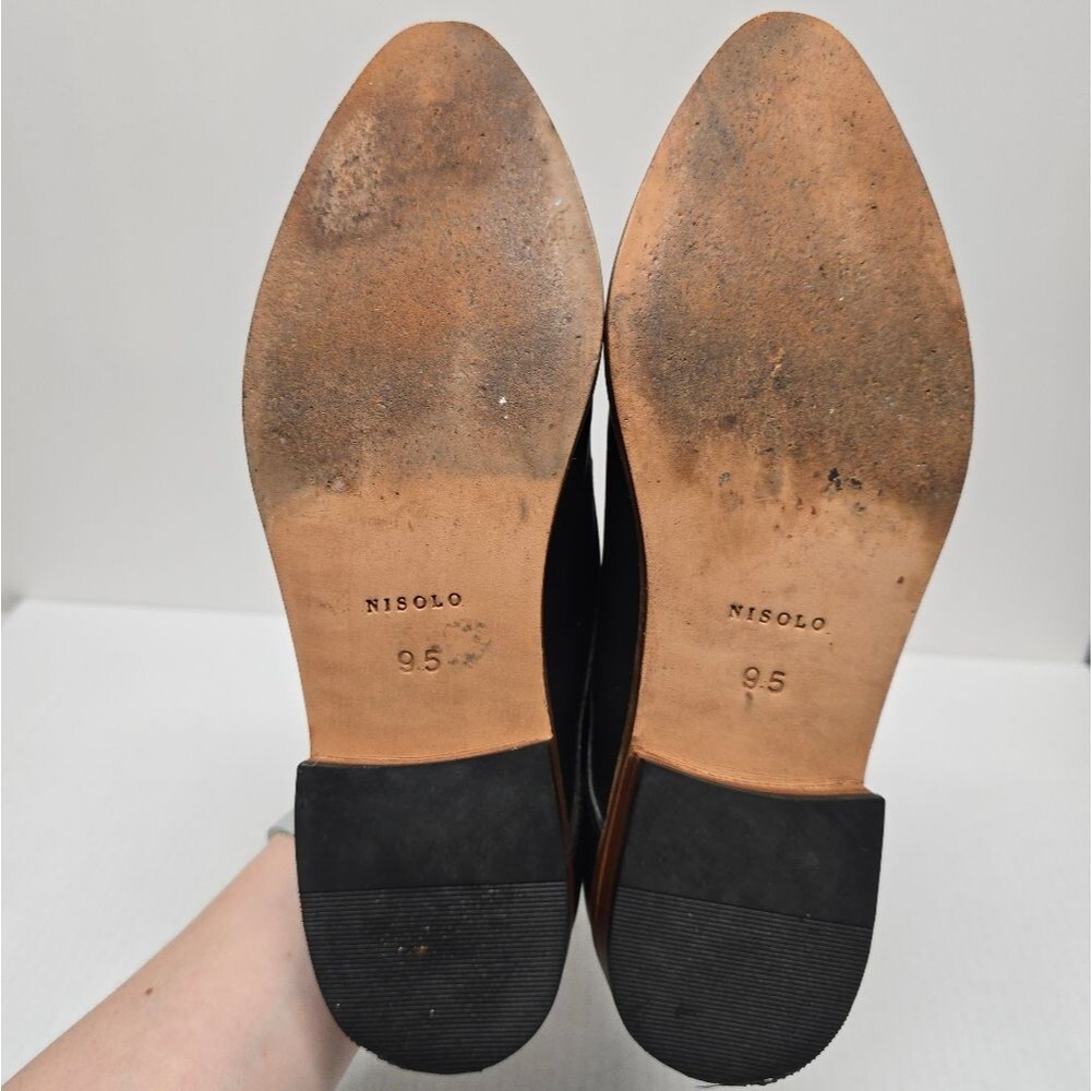 Nisolo James Oxfords Black Leather Preppy Business Casual Shoes 9.5 Narrow - Picture 6 of 8